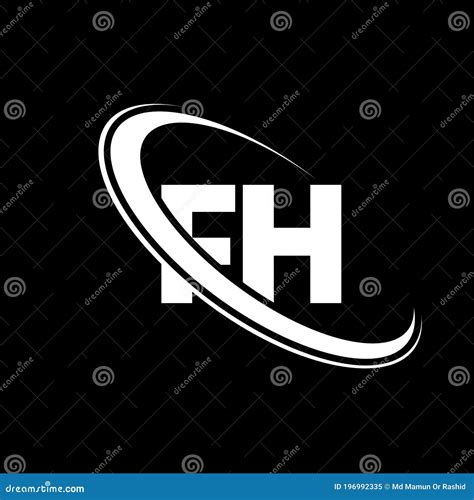 FH Logo. F H Design. White FH Letter. FH/F H Letter Logo Design Stock ...