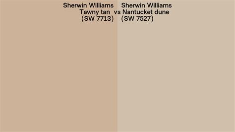 Sherwin Williams Tawny Tan Vs Nantucket Dune Side By Side Comparison