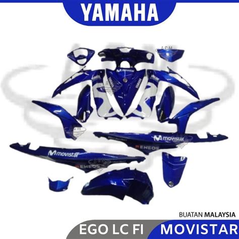 MOVISTAR 2018 YAMAHA Cover Set 125Z NVX EGO LC S Fi Avantiz 135LC V6 V8