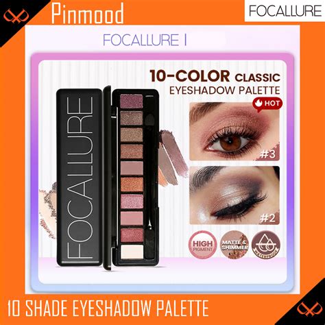 Jual FOCALLURE FULL FEATURED NUDE 10 SHADE EYESHADOW PALETTE 10 WARNA