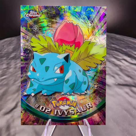 CARTE IVYSAUR TOPPS Chrome 2000 Pokémon TV Spectra comme neuf série 1