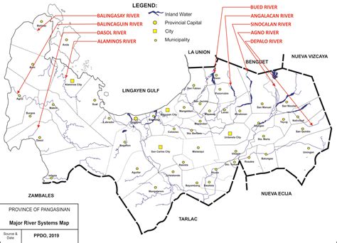 River System Map Pangasinan Provincial Planning And Development