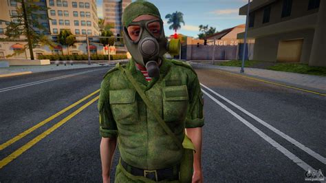 Rosgvardiya In A Gas Mask For Gta San Andreas