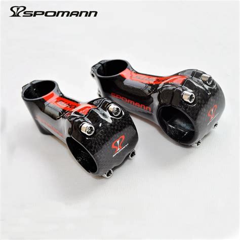 SPOMANN Ultralight Full 3K Carbon Bike Stem Glossy Red MTB Road Bicycle