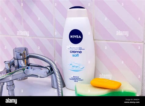 London Uk 05212023 A Bottle Of Nivea Creme Soft Shower Gel On A
