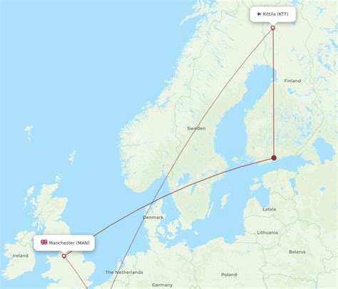 All Flight Routes From Manchester To Kittila Man To Ktt Flight Routes