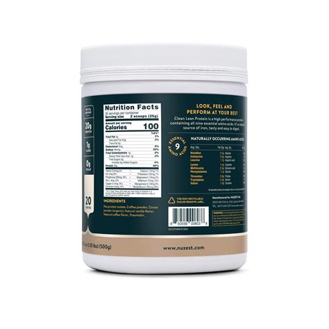 Real Coffee Clean Lean Protein By Nuzest Premium Vegan Protein Powder