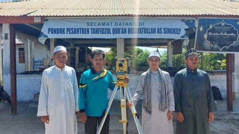 Di Pondok Pesantren Ini Kemenag Kabupaten Aceh Singkil Ukur Arah