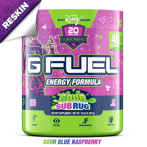 Gfuel Sour Sub Rug 40 Serv Get It At Gamerbulk