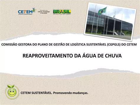 PPT REAPROVEITAMENTO DA ÁGUA DE CHUVA PowerPoint Presentation free