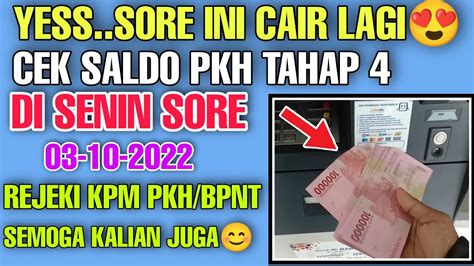 Cair Lagi Malam Ini Cek Saldo Pkh Bpnt Senin Malam Saldo