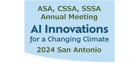 Attend Asa Cssa And Sssa International Annual Meetings