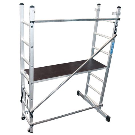 Escalera Andamio Multiusos De Aluminio Estanteriaskit