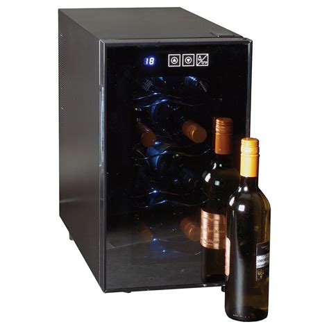 Koolatron 8 Bottle Single Zone Countertop Wine Cooler Wc08 Black