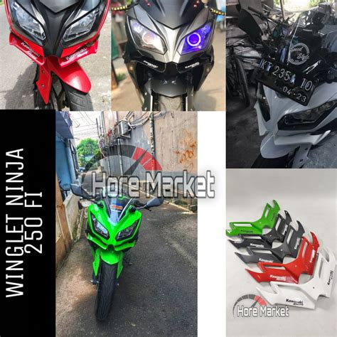 Jual WINGLET NINJA 250 FI OLD WINGLET NINJA 250 KARBU WINGLET NINJA FI