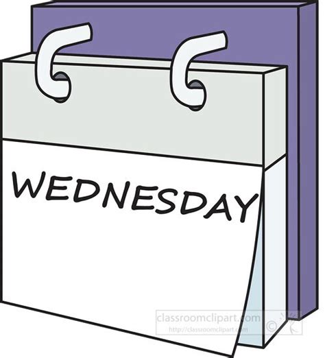 Calendar Clipart-day week calendar wednesday clipart