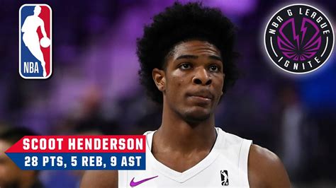 Projected No 2 Pick Scoot Henderson SHOWS OFF For 28 PTS 9 AST Vs