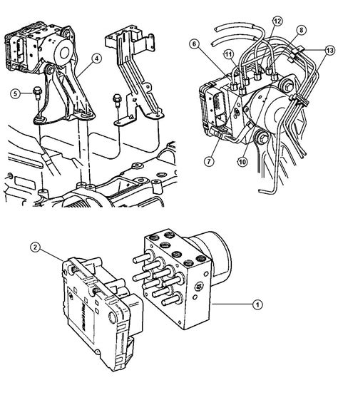 2001 Chrysler Town Country Module Anti Lock Brakes 05093988AA