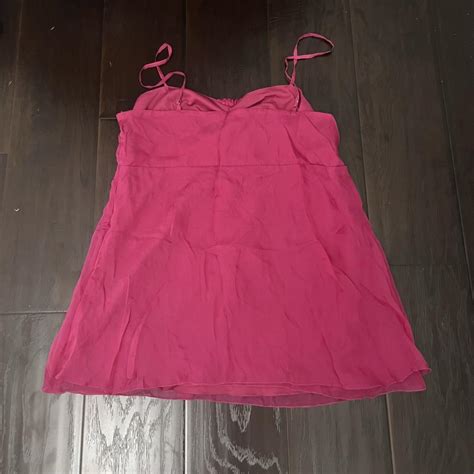 Vintage Y2k Hot Pink Silky Fairy Cami Tank Top Depop