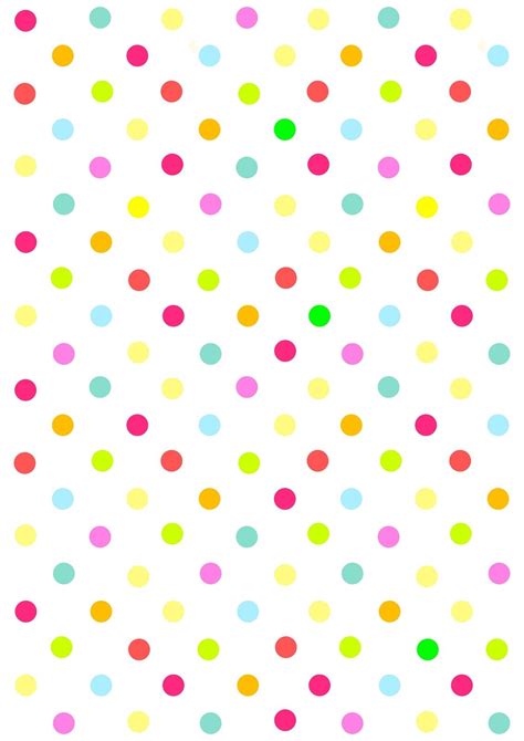 Free Digital Multicolored Polka Dot Scrapbooking Paper Ausdruckbares