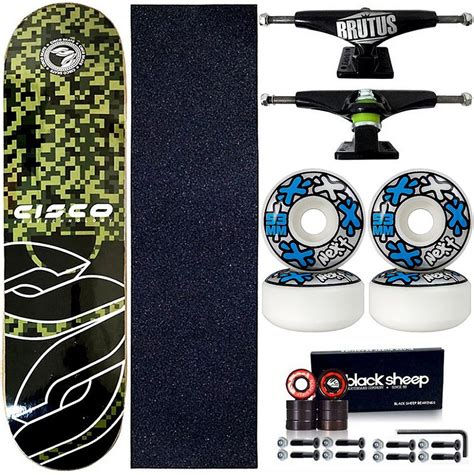 Skate Profissional Completo Paulo Piquet Shape Cisco Skate Pixel