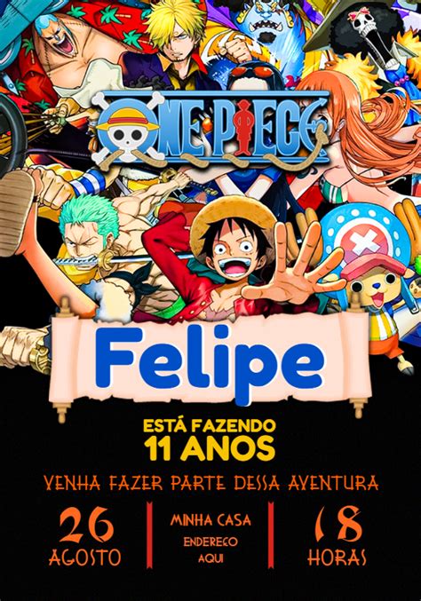 Crear Invitaci N Digital De One Piece