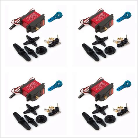 4PCS DS3218 Update RC Servo 20KG Full Metal Gear Digital Servo Baja