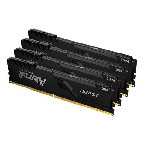 Памет Kingston FURY Beast, 16GB DDR4, 3200MHz CL16, Quad Channel Kit ...