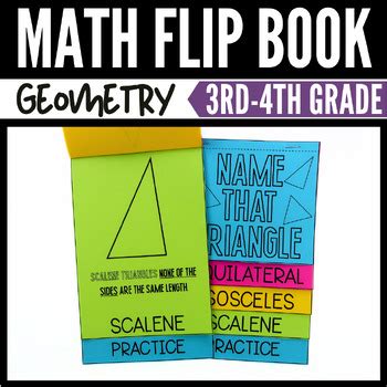 Equilateral Isosceles And Scalene Triangles Geometry Flip Book