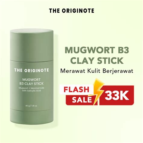 Jual The Originote Mugwort B3 Clay Stick Mask Masker Wajah Membantu