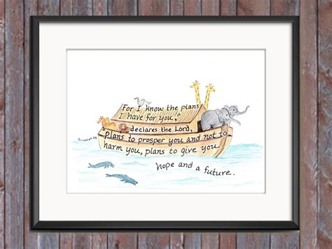 Noah's Ark scripture design print