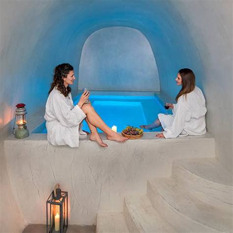 Santorini Spa Cave Winery Spa Fantastic Hot Tub In Santorin