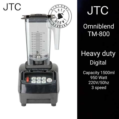 Promo JTC Blender TM 800A Heavy Duty Omniblend JTC Tidak Mudah Panas