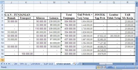 Contoh Soal Excel Gaji Karyawan Cara Format Excel Hitung Gaji Pokok 81405 Hot Sex Picture