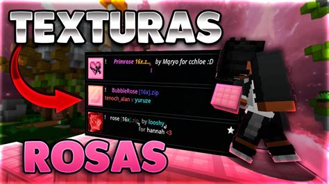 Minecraft TOP 3 TEXTURAS ROSAS Para BEDWARS FPS 1 8 X YouTube