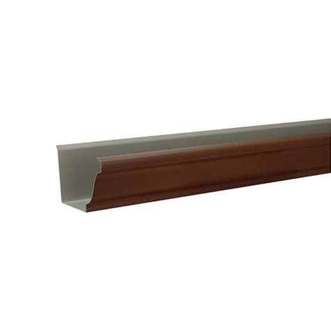 Amerimax Home Products In X Ft Royal Brown Aluminum K Style