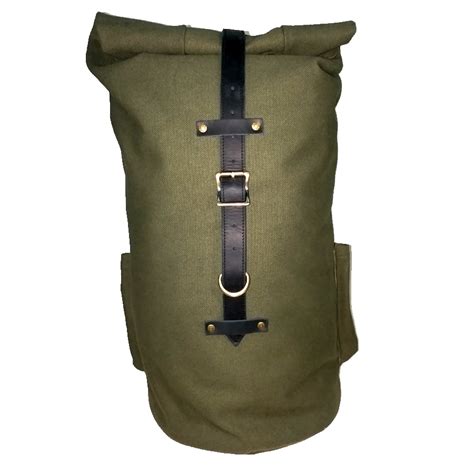 Hustler Roll Top Sissybar Duffle Bag Military Green R9 Kustoms Co