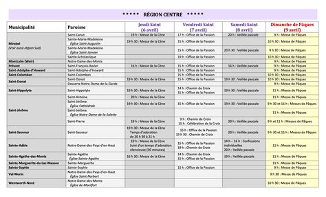 Ecdl Horaire Des C L Brations Du Triduum Pascal Dans Nos Paroisses Blog