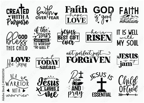 Christian T-shirt Design Set, Christian T-shirt Design, Christian SVG ...