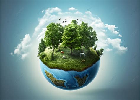 Eco Friendly Future Vision Background, Green Planet, Eco City ...