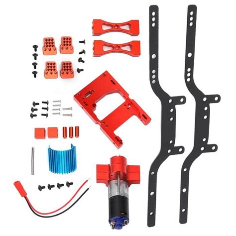 Tbest Cadre de voiture RC Kit de Poutre de Cadre en Métal avec Moteur