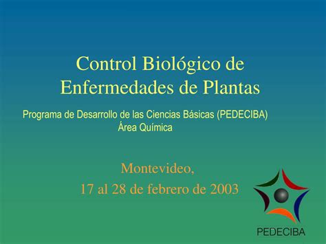 Ppt Control Biol Gico De Enfermedades De Plantas Powerpoint