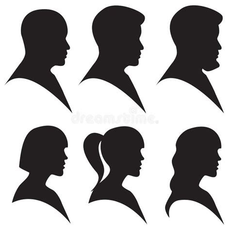 Woman Head Side View Silhouette Stock Illustrations – 2,797 Woman Head ...