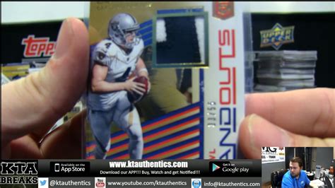 KTAuthentics 2017 Panini Donruss Elite Football 1 Hobby Box Break