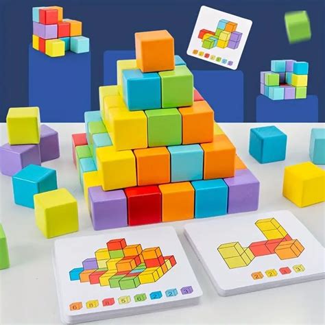 Childrens Cube Blocks Fun And Educational Toy