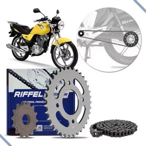 Kit Relação Transmissão Completo Riffel Suzuki Yes 125 Todas Frete grátis