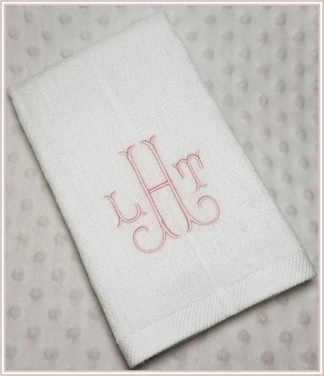 Monogrammed Hand Towel Wedding T Housewarming T Etsy