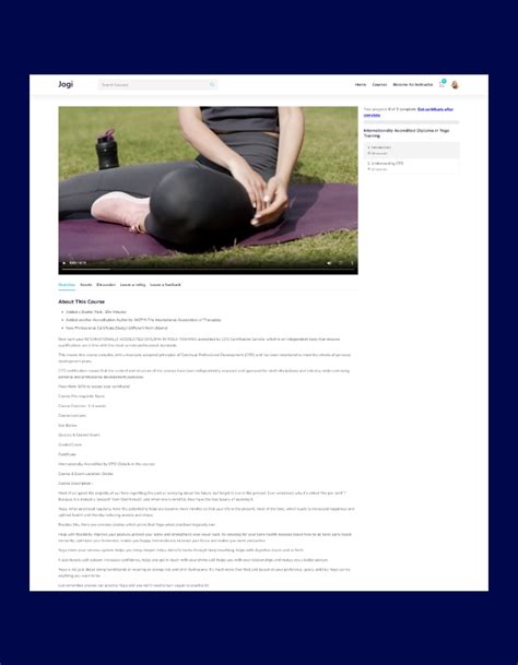 Jogi Yoga Fitness Coaching Training React Nextjs Lms System By