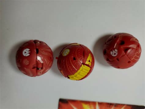 Bakugan Red Pyrus B2 Lot Of 3 Avior 630g Frosch 530g Boost Ingram 660g