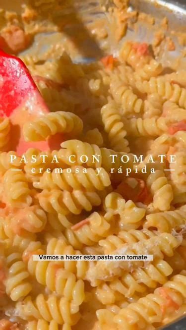 Pasta Con Salsa Cremosa De Tomate Receta Salsas Para Pastas